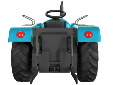 Tractor Low-poly 3D model