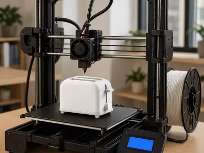 Toaster 3D Print Kitchen Appliance Miniature STL 3D print model