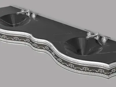 Classic Wash Basin 11 3D model