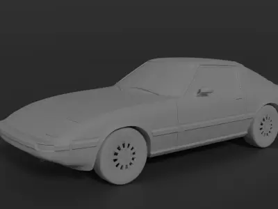 Mazda RX-7 FB 3D print model