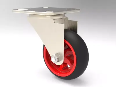 Caster Wheel 3D model