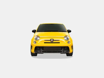 Abarth 695 Biposto Record Edition 2016 Low-poly 3D model
