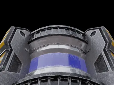 Spaceship Fuel Barrel 3D model