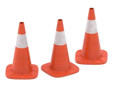 Traffic Cone v1 3D model