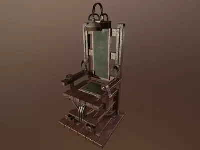 Electical Chair - PBR Game Ready model Low-poly 3D model