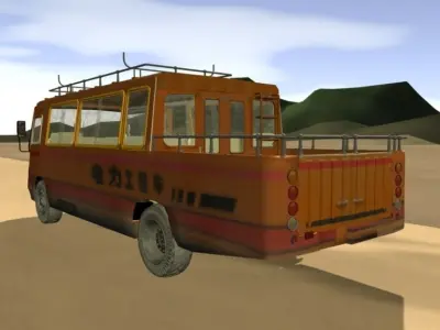 special engineering truck  maya model 3D model