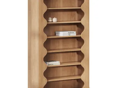 Katie Hodges Scalloped Bookcase 3D model