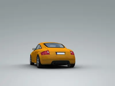 Audi TT  quattro Low-poly 3D model
