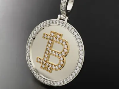 Bitcoin Pendant  3D print model