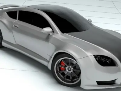 Concept Custom SuperSport Car 1 3D model