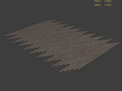 Wood Floor Oak Nevada Wildwood 3D model