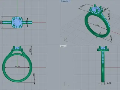 ring code  483 3D print model