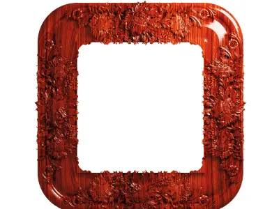 wooden classic frame 3D model