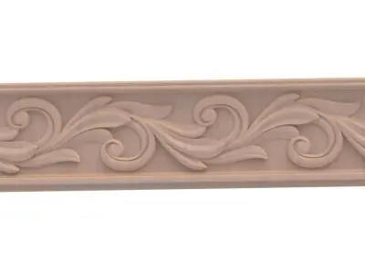 3D MODEL OF DECORATIVE CARVED MOLDING DECOR MODEL 3D print model