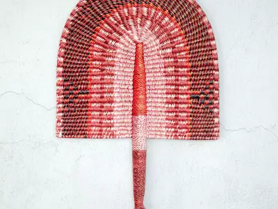 African Handwoven Fan 16 3D model