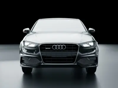 Audi A3 2015 Low-poly 3D model