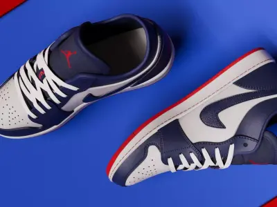 Air Jordan Low ObsidianEmbe Glow Shoes  Low-poly 3D model