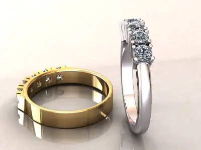 Riviera Eternity Rings  3D print model