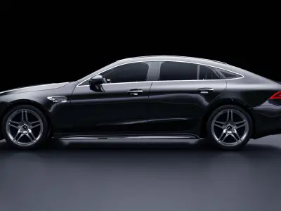 Mercedes GT63s Low-poly 3D model