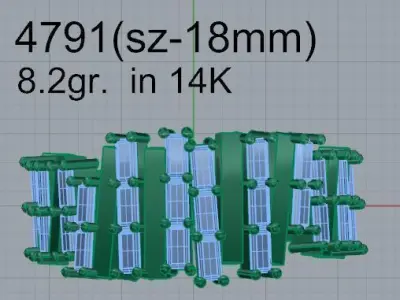 Luxury Ring 4791 3D print model