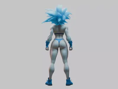 Cell Shaded Comic Character Low-poly 3D model