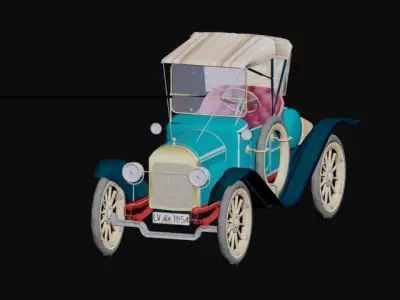 Herreshoff Runabout 1913 Low-poly 3D model