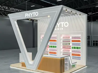 TRI exhibition stand design 3D model