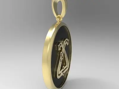 Decorative Letter Tch 3D print model