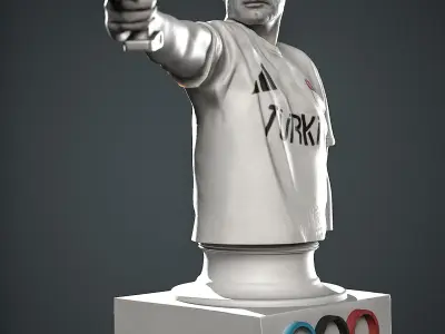 Yusuf Dikec Turkish sport shooter Olympics 2024 Turkey hitman 3D print model