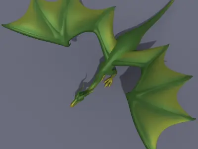 Cartoon Dragon Simply 3D model