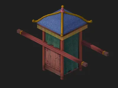 Game Official - Transportation - Wooden Car 01 3D model