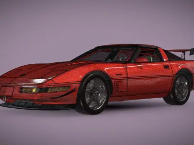 Chevrolet Corvette C4 ZR1 - 1983-1996 3D model
