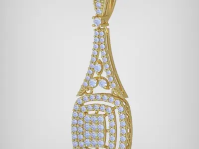 Ring Bracelet Earring and Pendant Set 3D printable model 0109 3D Model Pack