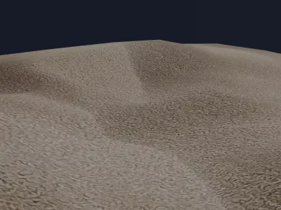 Desert Landscape Free low-poly 3D model
