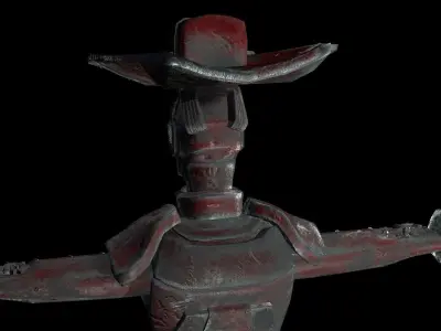 Robot Character - Game Character Free low-poly 3D model