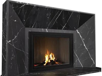 Marble Fireplace modern ArtDeco 3D model