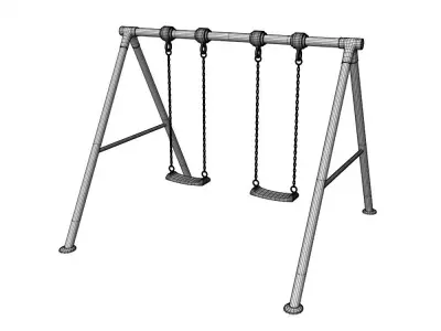 Swing A set for children 3D model