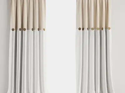 Curtain Set M24 3D model