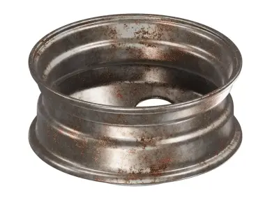 Rusty Truck Rim 3D model