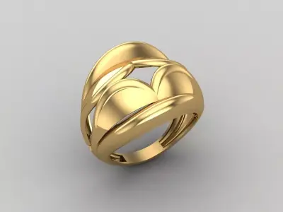 Women Ring Plain Ring Ready STL 3DM Models Womens Rings 3D print model 69