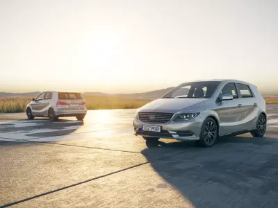 Small hatchback unbranded 3D model