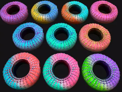 Chew Toy for Pets Dogs Cats Gnawing Ring  Low-poly 3D model