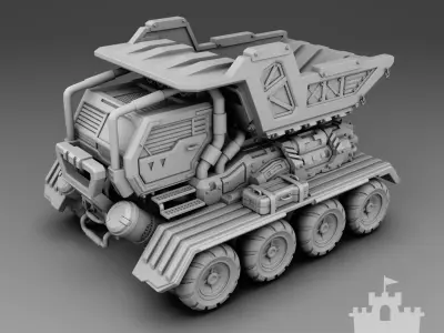 Truck 3D print model