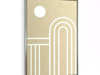 Picture with frame N-005 3D model