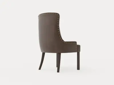 Tuva Armchair Artificial Leather Low-poly 3D model