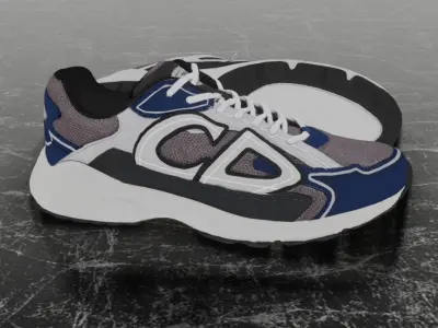 DIOR B30 3D SHOES Low-poly 3D model