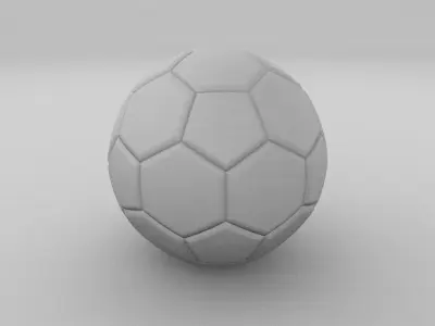 High Quality Classic Football Low-poly 3D model