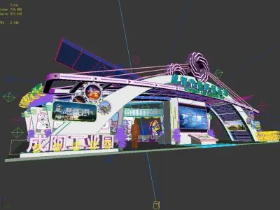 Exhibition - Area -26X19-3DMAX2009-021 3D model