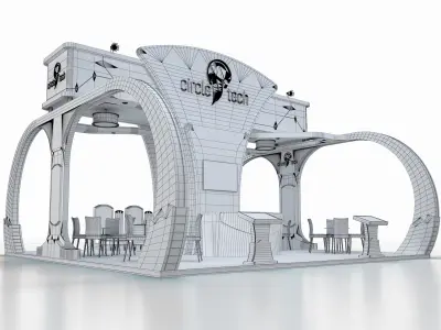 exhibition stand 64 sqm 3D model