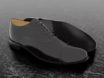 CLASSIC MENS 3D SHOES Free low-poly 3D model